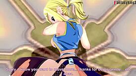Lucy Heartfilia hot blonde having hard sex
