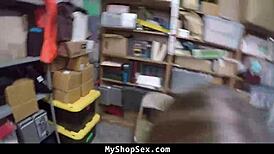 Troublemaker teen caught and fucked hard by cop in shop