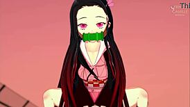 Hey Nezuko-chan, can ya tame those wild urges with me tonight? - Demon Slayer