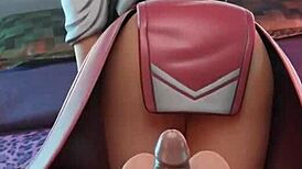 i’m obsessed with this overwatch street fighter assjob and footjob compilation!