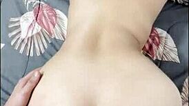 Homemade Anal Creampie With Cute Brunette