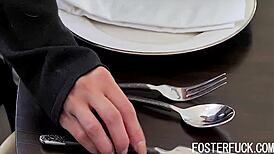 Interracial Foster Fantasy with Ember Snow Riding Big Black Cock