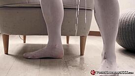 Yoshi Kawasaki, the Asian gay jock, strokes his big cock solo.