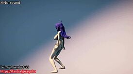 want to see this bikini girl dance with big tits?