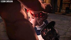 Skyrim Cute Blonde Demon Gets Fucked Hard!