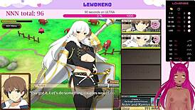 Vtuber Lewdneko spiller Evenicle med stønning og creampie