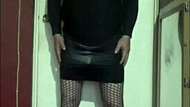 Bisexual crossdresser pumps for bigger size in part 4.