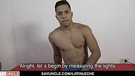 latin studs follow camera man's orders for money