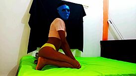 I love watching this petite brunette ride big cock in homemade fun