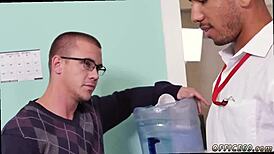 Straight black's first gay blowjob!