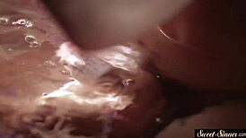 classy ebony teen 18+ in bathroom with glamour babe