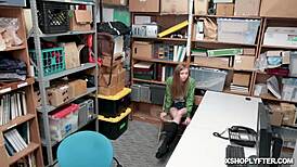 Ava Parker Getting Her Tight Pussy Plowed Hard By LP Officer In Shop Backroom