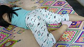 incredible stepmom shows off panties while getting anal pounded... almost caught swallowing cock! 😱