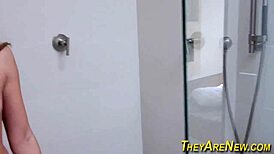 Teen 18+ sucks monster cock in pov, gets cumshot