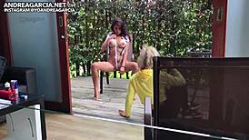 Emotional Welcome To Colombia With Sexy Latina Pornstar Andrea Garcia Masturbating