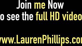 hot redhead lauren phillips craves her dick toy deep in ass.