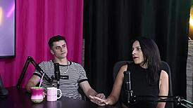 poliamorista explores menage with sheer red lingerie challenges. digão da ilha faces bold hurdles.