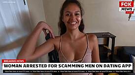 Fck news - woman caught stealing cash right after raw sex