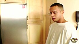 Blonde Cutie Meghan Diamond Deepthroats Cock Before Passionate Anal Sex in Kitchen