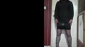 Bisexual crossdresser pumps for bigger size in part 4.