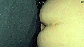 first time tight anal with sperm lube, cumming twice inside