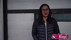 Alice gets her pussy stretched by a massive cock on monstercock day.