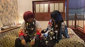 人妻熟女ハロウィンコスプレでフェラから生中出しさせられる