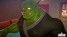 Emma feels intense satisfaction during orc massage sexcapades