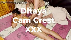 Ditaya, the Mature Asian Bodybuilder, Receives Sexy Massage from Cam Crest Featuring Big Cock Fetish