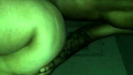 In the late night, black bbw receives a backshot creampie.