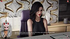 Ms Denvers Ep 23 Shows Teacher's See-Through Upskirt In Skirt And Pantyhose.