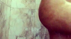 watch this asian babe dirty talk while masturbating big natural tits in the bathroom?