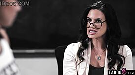 Cheerleader Negotiates Grade With Teacher And Stepson