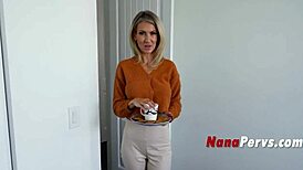 Stepnana's Fossilized Pussy Grips Tight in Wild POV Action