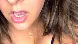 amateur with huge natural tits rides giant dildo, stretching pussy to orgasm... damn! 🔥