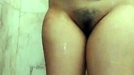 watch this asian babe dirty talk while masturbating big natural tits in the bathroom?