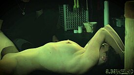 Rope Bondage Teen Slapped and Punished in Sensual Garage BDSM Training