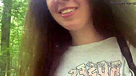 i’m thrilled watching teen pee and dirty talk outdoors