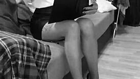 Hot Secretary Awaits Instructions For Intense Blowjob