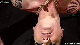 alt slave gets hard spanking in dungeon bondage