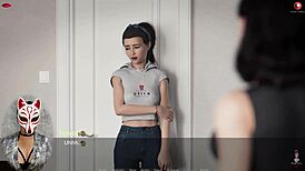 Ms Denvers Ep 23 Shows Teacher's See-Through Upskirt In Skirt And Pantyhose.