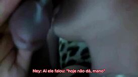 hey, watch me give my ass, cuckold! brazilian bruna silva humiliates hubby.