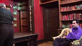 Kinky European Babe Auditions for Modeling with Intense Gangbang