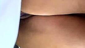 Filling my wet pussy with hard cock in POV.