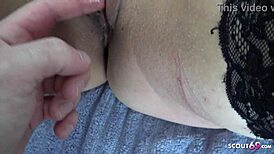 german stepmother tricked into tight bondage and raw creampie by young stud