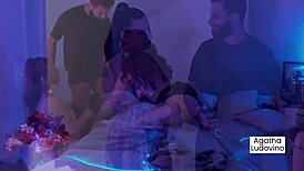 police busted in and caught two young girls fucking at the party