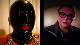 Dominatrix Mistress April Tortures Bound Man in Grossenhain Prison Interrogation