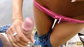 Hunt4k Guy Buys Trimmed Pussy in Public Park for Cash