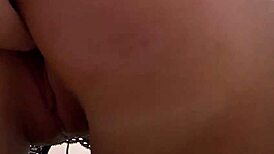 a stunning beauty works her mouth like a machine, giving an intense pov blowjob