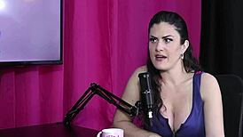 amanda smell in sheer red lingerie